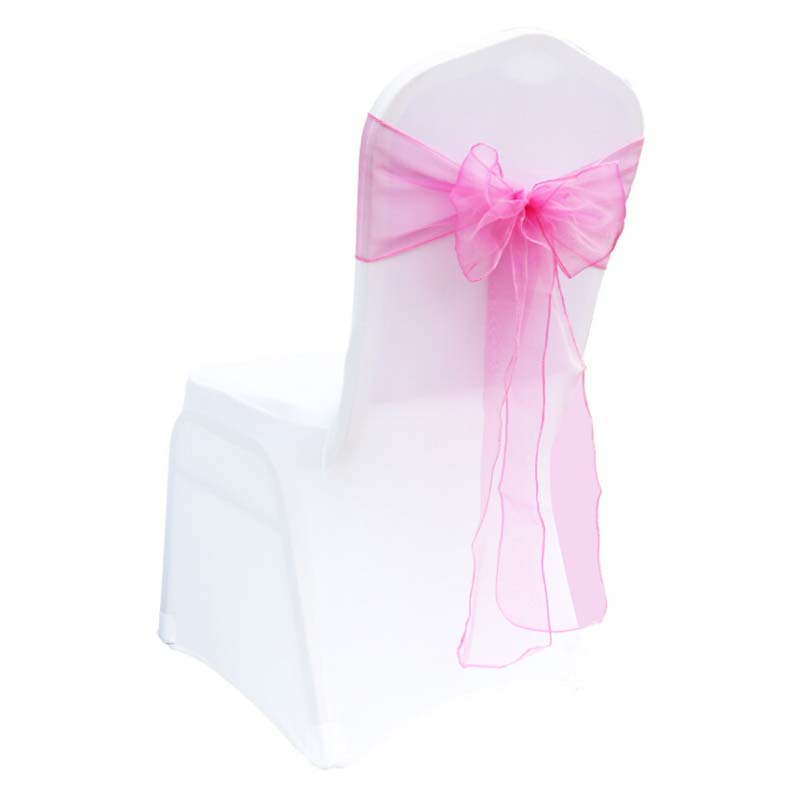 Chair Sash Organza - 25Piece 18x275cm Wedding Organza Chair Sashes