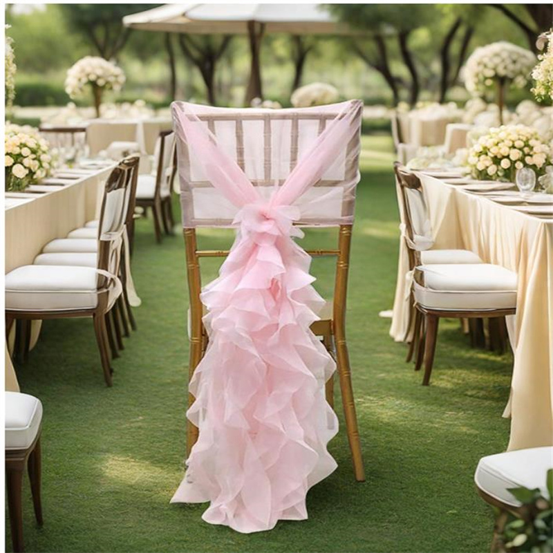 Bamboo Chair decorations Chiav - đánh giá và giá Chair Sash Organza
