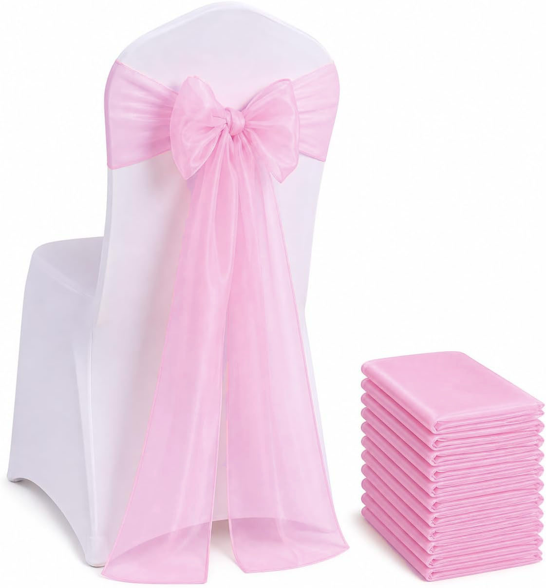 Organza Chair Sashes Bows 100/ - đánh giá và giá Chair Sash Organza