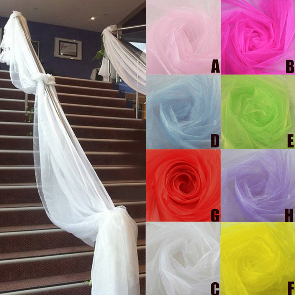 Wedding Decoration Tulle Roll  - đánh giá và giá Chair Sash Organza