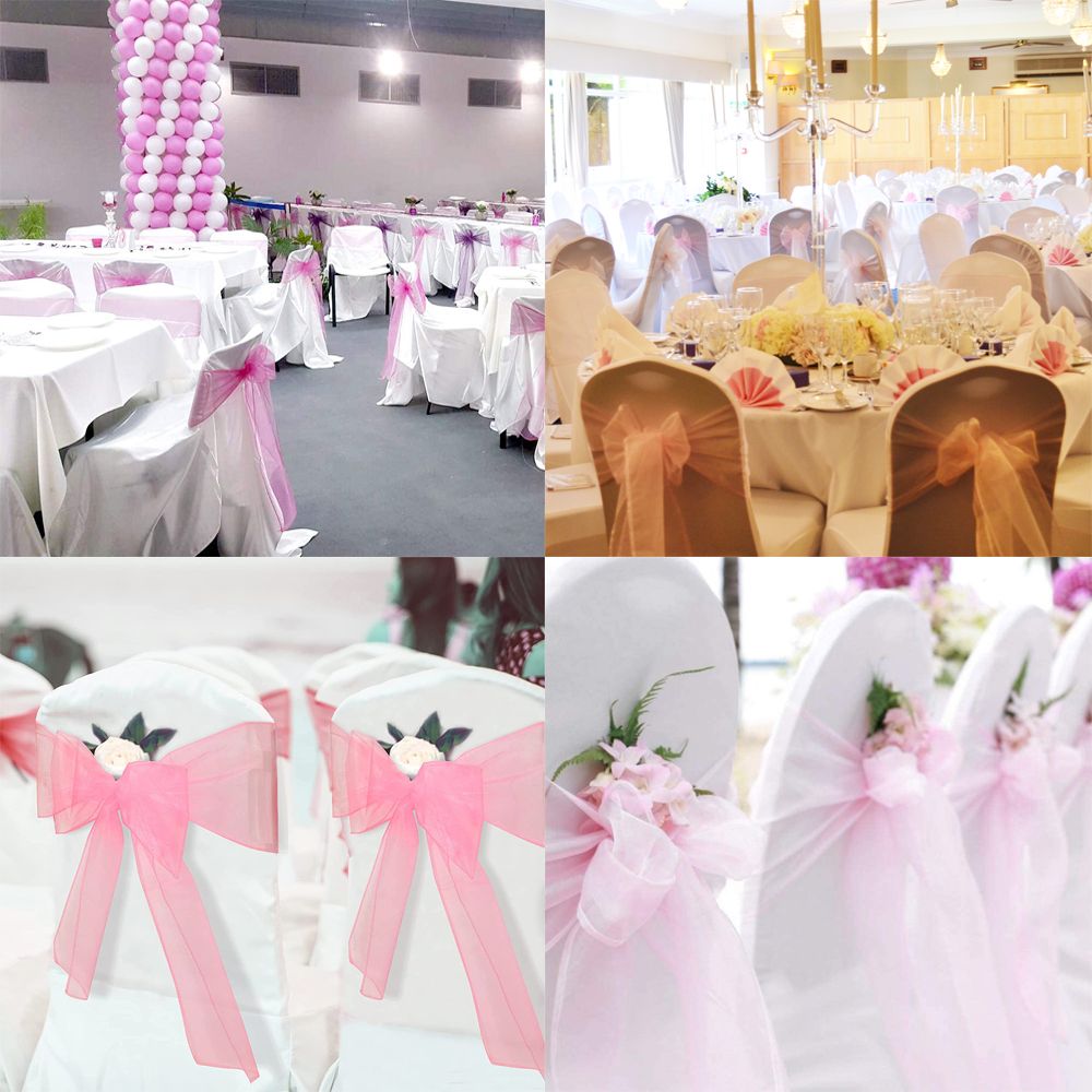 1pcs Organza Chairs Decoration - đánh giá và giá Chair Sash Organza