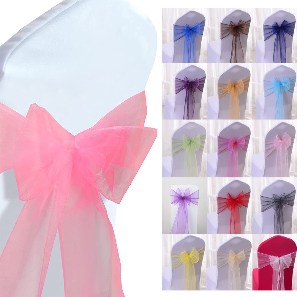1pcs Organza Chairs Decoration - đánh giá và giá Chair Sash Organza