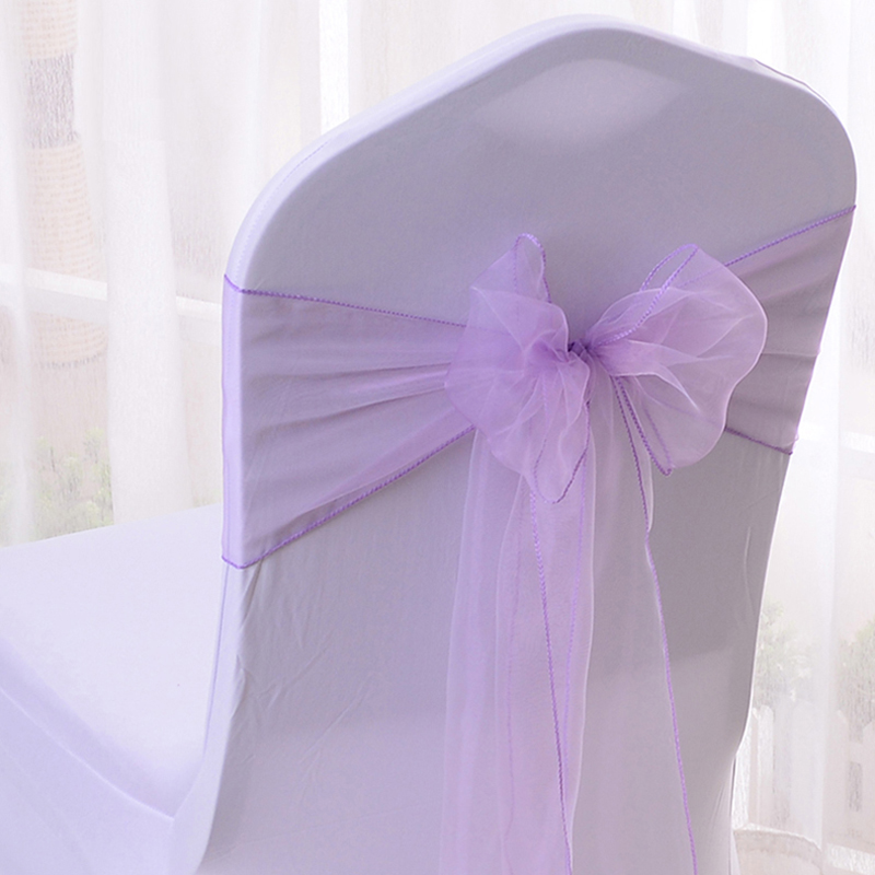 10/50/100PCS Wedding Chair Dec - đánh giá và giá Chair Sash Organza