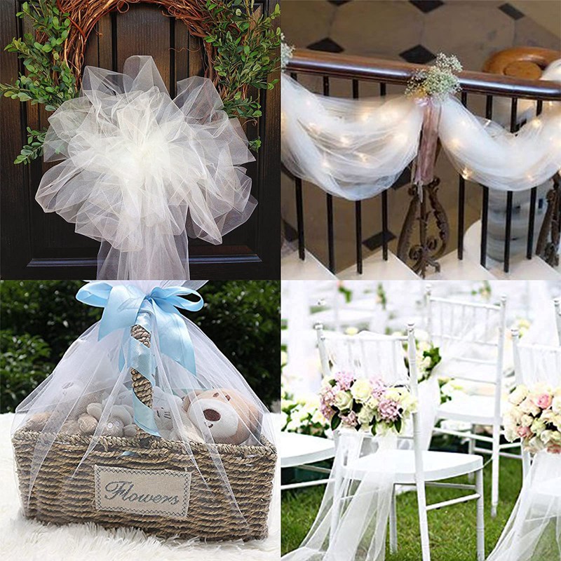 5/10M Sheer Crystal Wedding Tu - đánh giá và giá Chair Sash Organza