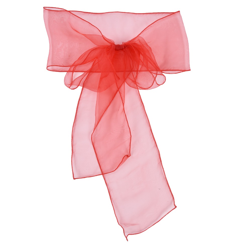 10Pcs Blue, red, yellow, purpl - đánh giá và giá Chair Sash Organza